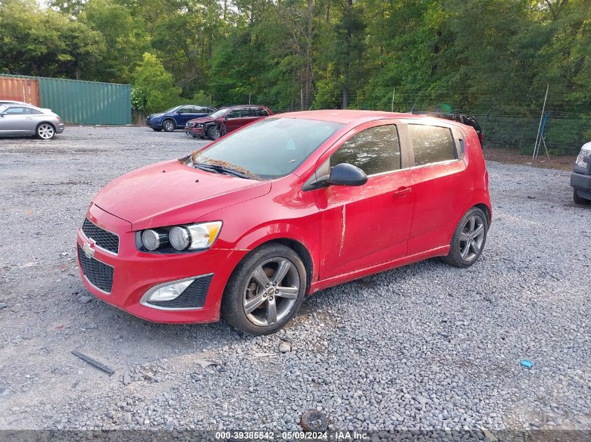 2013 Chevrolet Sonic Rs Manual VIN: 1G1JH6SB6D4235606 Lot: 39385542