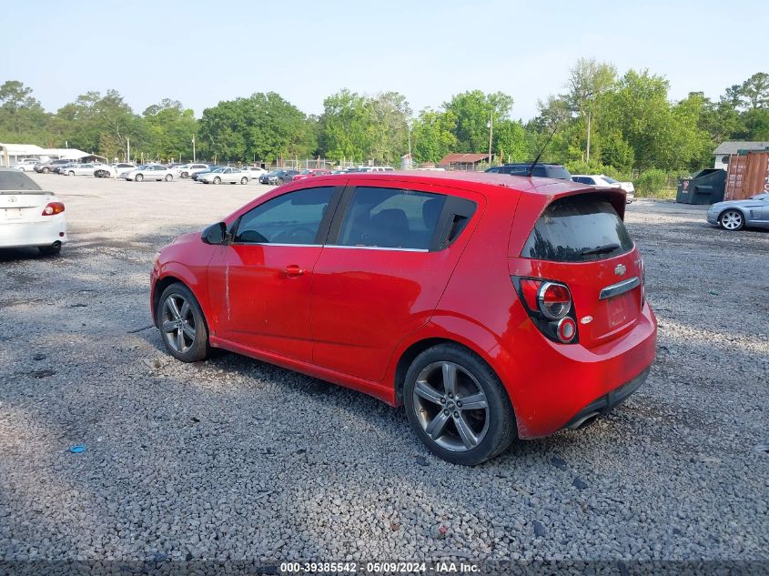 2013 Chevrolet Sonic Rs Manual VIN: 1G1JH6SB6D4235606 Lot: 39385542