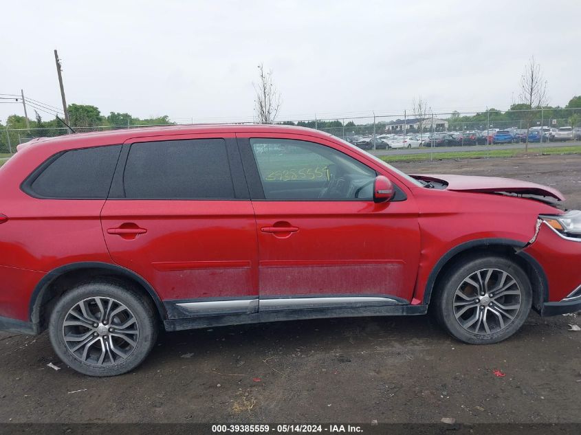 2016 Mitsubishi Outlander Se/Sel VIN: JA4AZ3A36GZ036554 Lot: 39385559