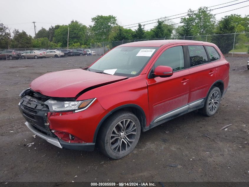 2016 Mitsubishi Outlander Se/Sel VIN: JA4AZ3A36GZ036554 Lot: 39385559