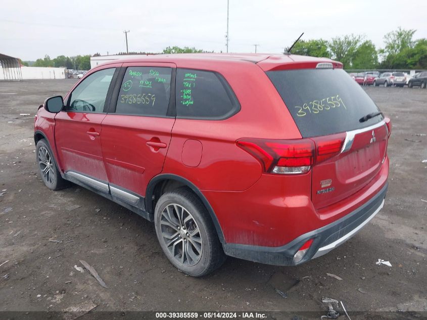 2016 Mitsubishi Outlander Se/Sel VIN: JA4AZ3A36GZ036554 Lot: 39385559