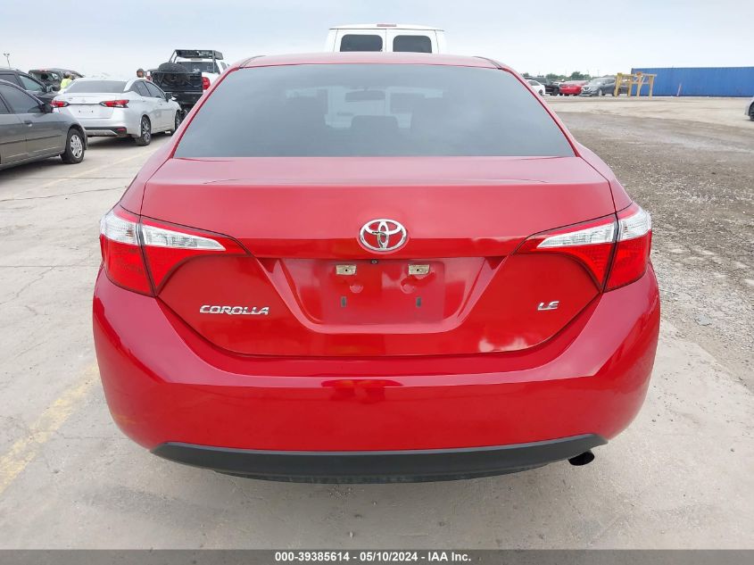 2015 Toyota Corolla Le VIN: 5YFBURHEXFP271678 Lot: 39385614