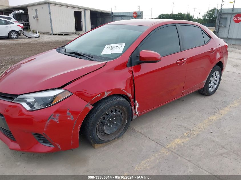 2015 Toyota Corolla Le VIN: 5YFBURHEXFP271678 Lot: 39385614