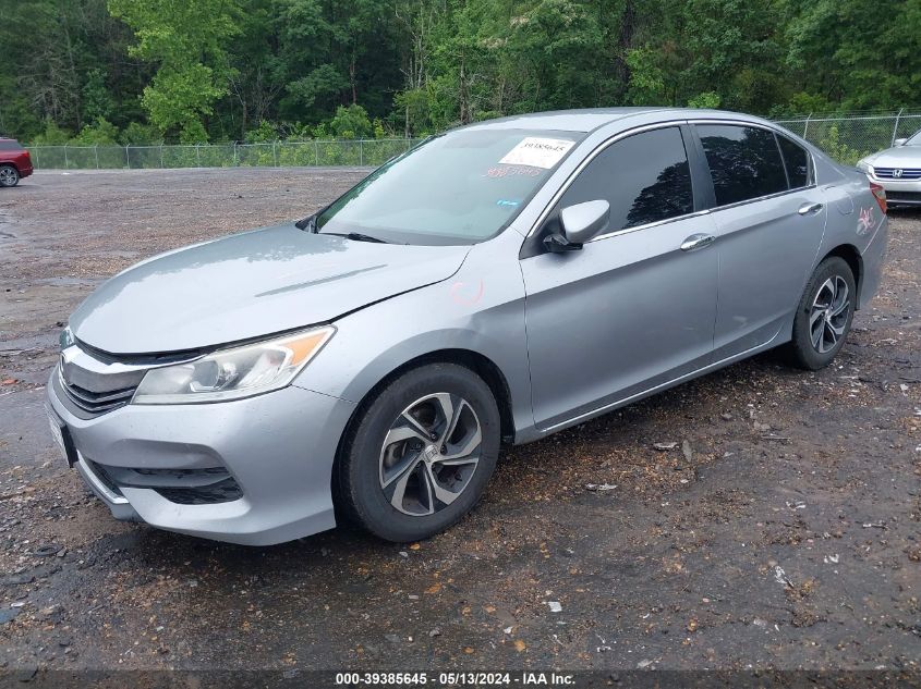 2017 Honda Accord Lx VIN: 1HGCR2F38HA050071 Lot: 39385645