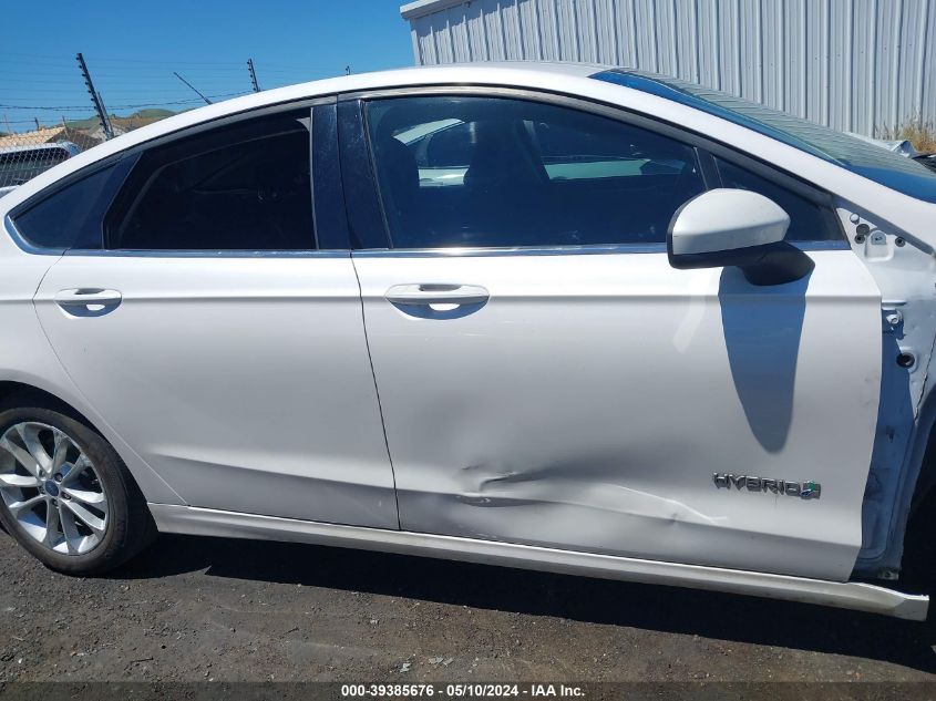 2017 Ford Fusion Hybrid Se VIN: 3FA6P0LU4HR306401 Lot: 39385676