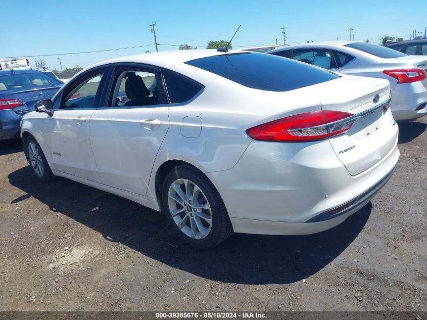 2017 Ford Fusion Hybrid Se VIN: 3FA6P0LU4HR306401 Lot: 39385676