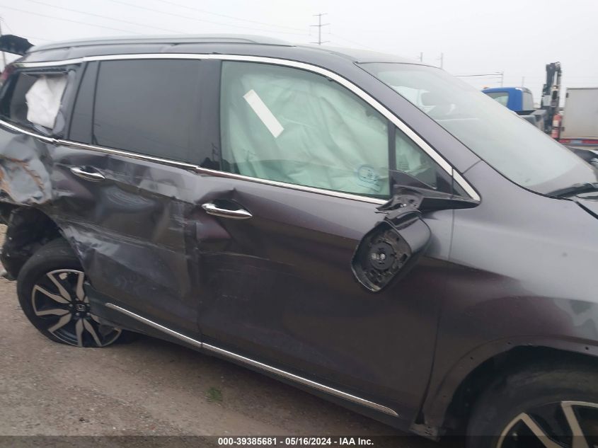 2021 Honda Pilot 2Wd Touring 8 Passenger VIN: 5FNYF5H93MB016797 Lot: 39385681