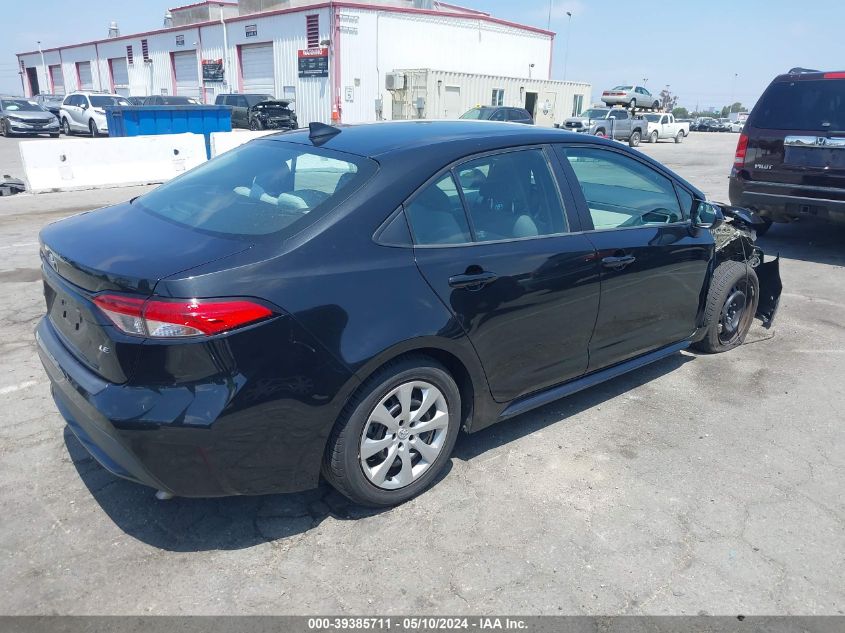 2020 Toyota Corolla Le VIN: 5YFEPRAE3LP033651 Lot: 39385711