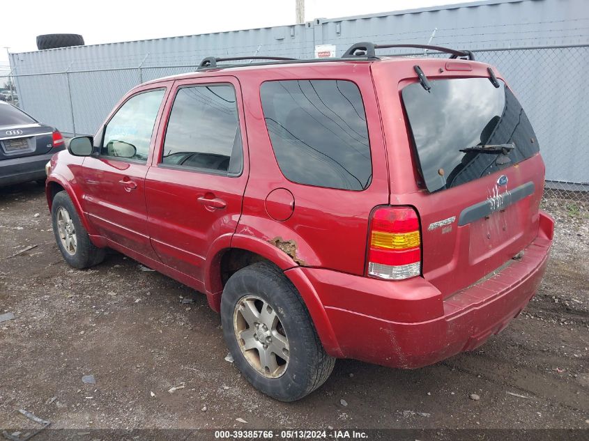 2005 Ford Escape Limited VIN: 1FMYU94175KD62154 Lot: 39385766