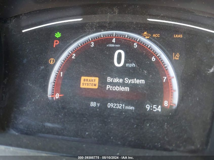 2019 Honda Civic Sport VIN: 2HGFC4B82KH302594 Lot: 39385775