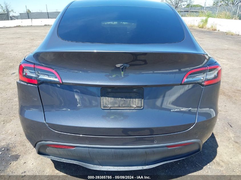 2020 Tesla Model Y Long Range Dual Motor All-Wheel Drive VIN: 5YJYGDEE4LF008473 Lot: 39385785