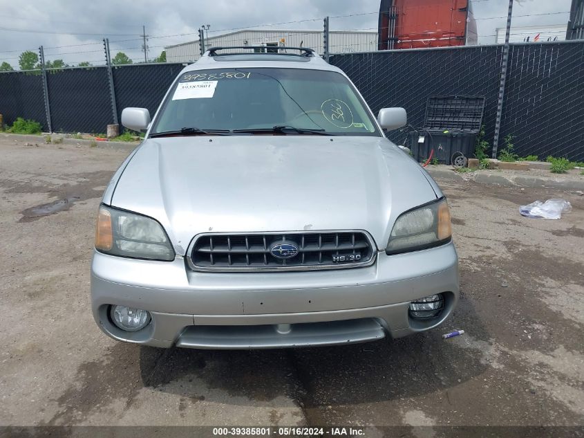 2004 Subaru Outback H6-3.0 Vdc VIN: 4S3BH896447624291 Lot: 39385801