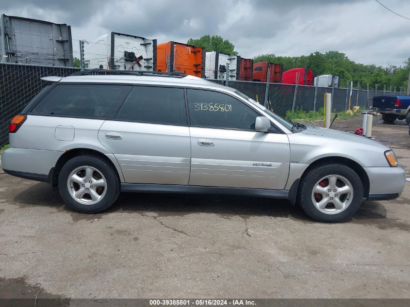 2004 Subaru Outback H6-3.0 Vdc VIN: 4S3BH896447624291 Lot: 39385801