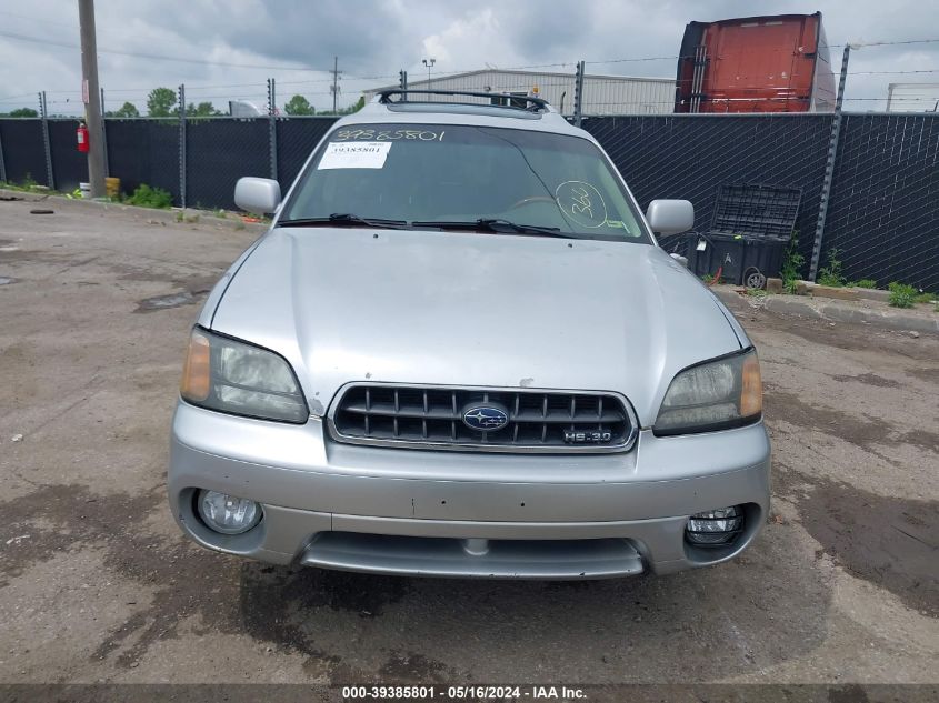 2004 Subaru Outback H6-3.0 Vdc VIN: 4S3BH896447624291 Lot: 39385801