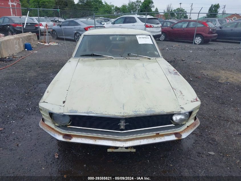 1970 Ford Mustang VIN: 0T01F121467 Lot: 39385821