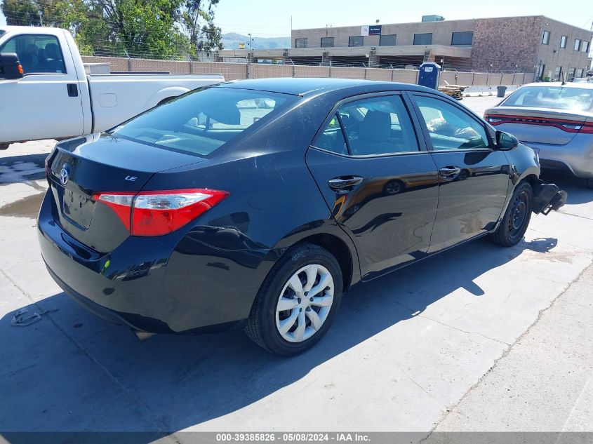 2016 Toyota Corolla Le VIN: 2T1BURHE3GC691669 Lot: 39385826