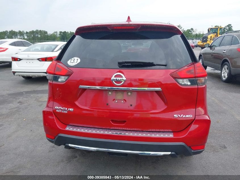 2017 Nissan Rogue Sv VIN: JN8AT2MV6HW258145 Lot: 39385843