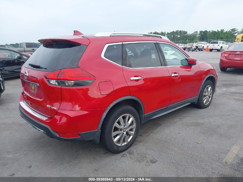 2017 Nissan Rogue Sv VIN: JN8AT2MV6HW258145 Lot: 39385843