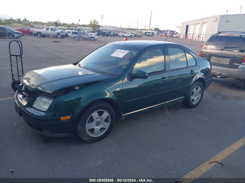 2000 Volkswagen Jetta Gls VIN: 3VWSA29M2YM012891 Lot: 39385866