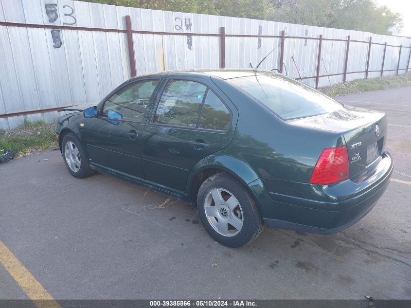 2000 Volkswagen Jetta Gls VIN: 3VWSA29M2YM012891 Lot: 39385866