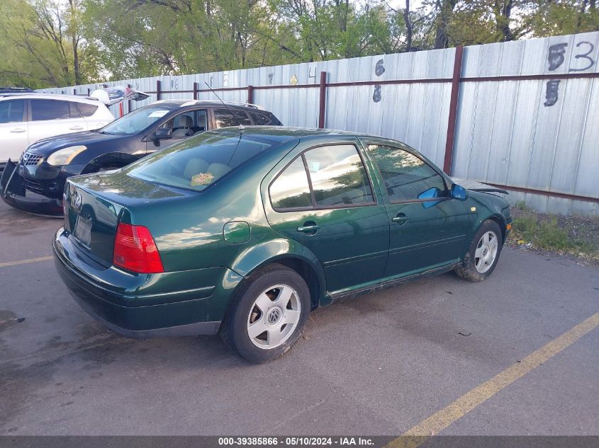 2000 Volkswagen Jetta Gls VIN: 3VWSA29M2YM012891 Lot: 39385866