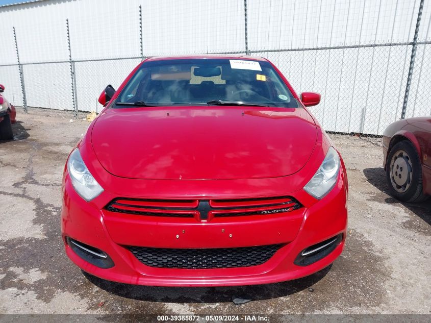 2013 Dodge Dart Sxt VIN: 1C3CDFBH7DD152190 Lot: 39385872