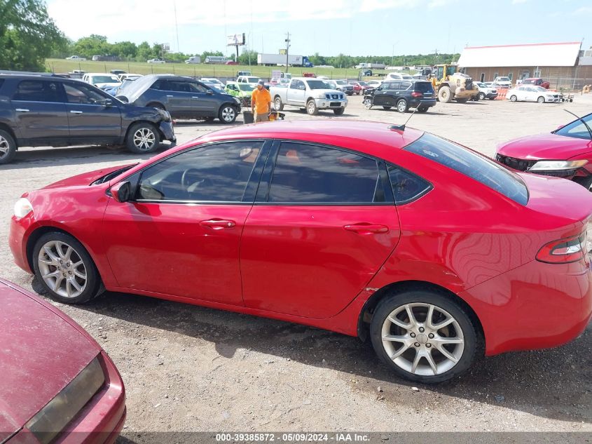 2013 Dodge Dart Sxt VIN: 1C3CDFBH7DD152190 Lot: 39385872