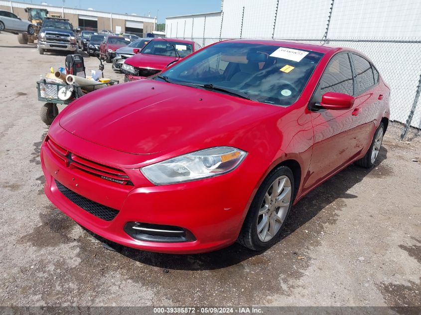 2013 Dodge Dart Sxt VIN: 1C3CDFBH7DD152190 Lot: 39385872