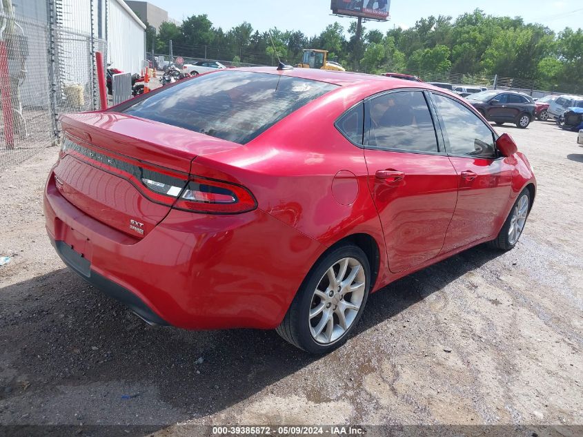 2013 Dodge Dart Sxt VIN: 1C3CDFBH7DD152190 Lot: 39385872