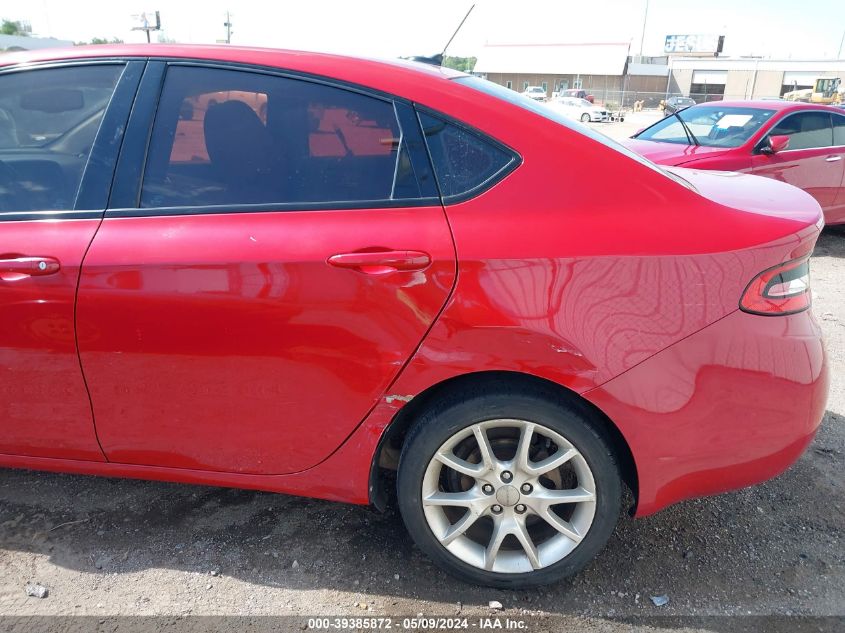 2013 Dodge Dart Sxt VIN: 1C3CDFBH7DD152190 Lot: 39385872