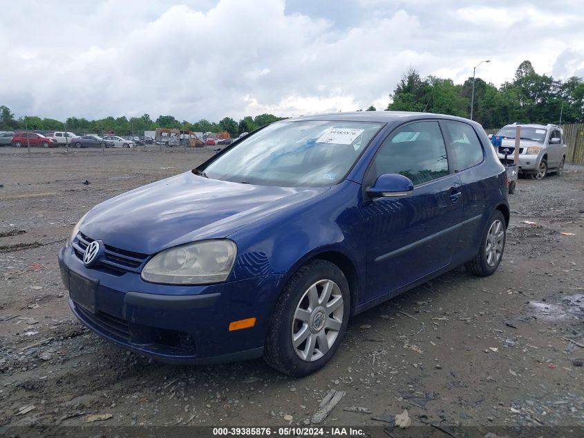 2007 Volkswagen Rabbit 2-Door VIN: WVWBR71K27W126049 Lot: 39385876