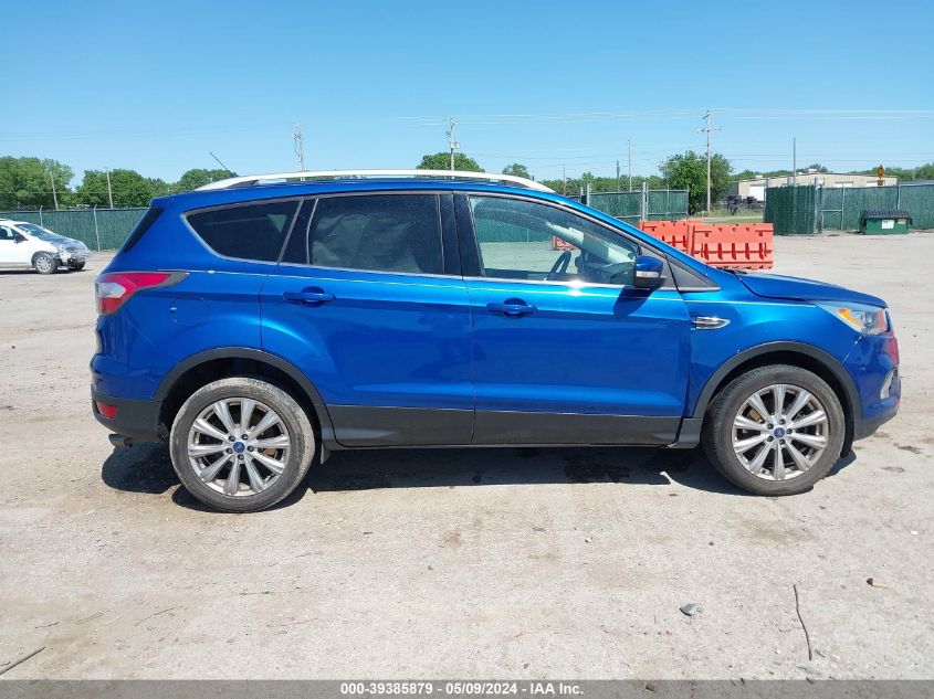 2017 Ford Escape Titanium VIN: 1FMCU9J97HUB11938 Lot: 39385879