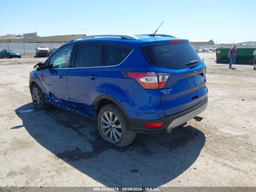 2017 Ford Escape Titanium VIN: 1FMCU9J97HUB11938 Lot: 39385879