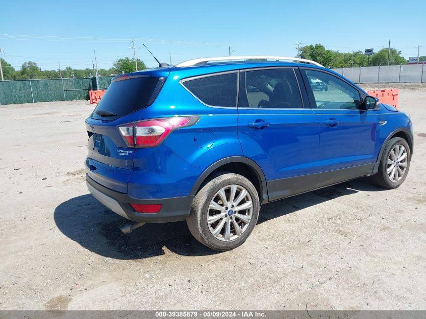 2017 Ford Escape Titanium VIN: 1FMCU9J97HUB11938 Lot: 39385879