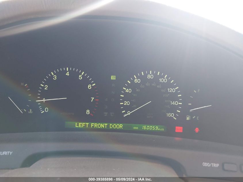 1998 Lexus Ls 400 VIN: JT8BH28F5W0123631 Lot: 39385898