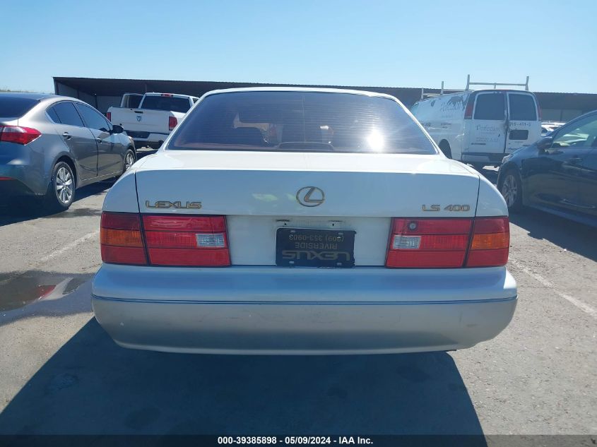 1998 Lexus Ls 400 VIN: JT8BH28F5W0123631 Lot: 39385898