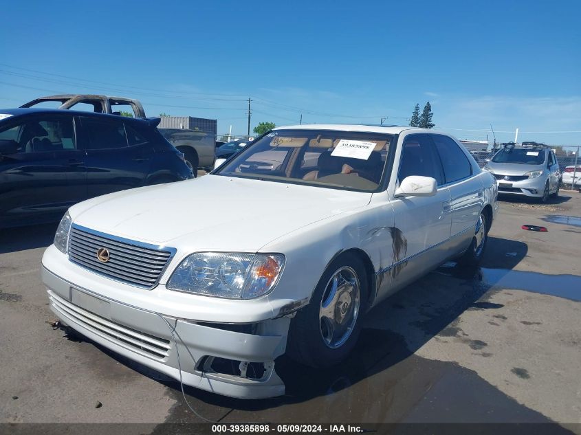 1998 Lexus Ls 400 VIN: JT8BH28F5W0123631 Lot: 39385898