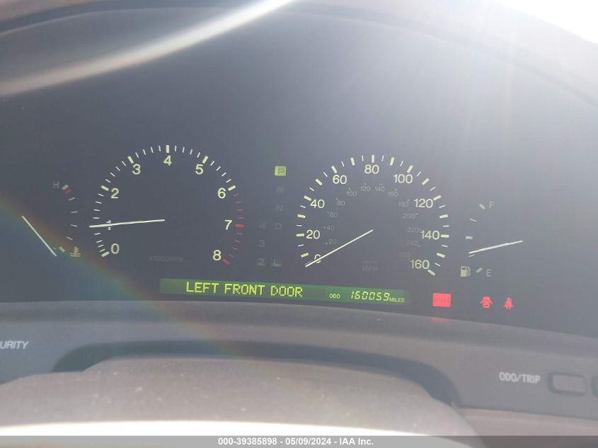 1998 Lexus Ls 400 VIN: JT8BH28F5W0123631 Lot: 39385898