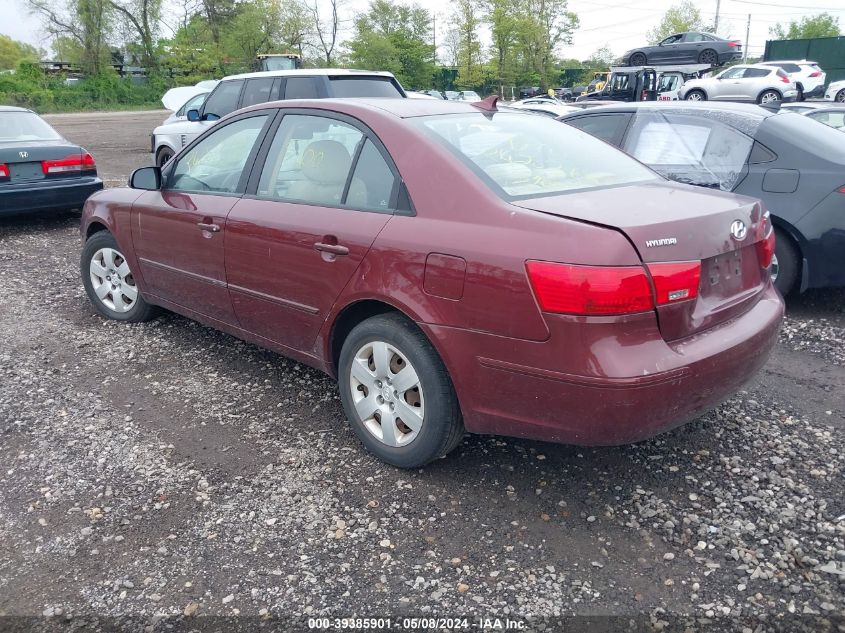 2009 Hyundai Sonata Gls VIN: 5NPET46C29H453395 Lot: 39385901