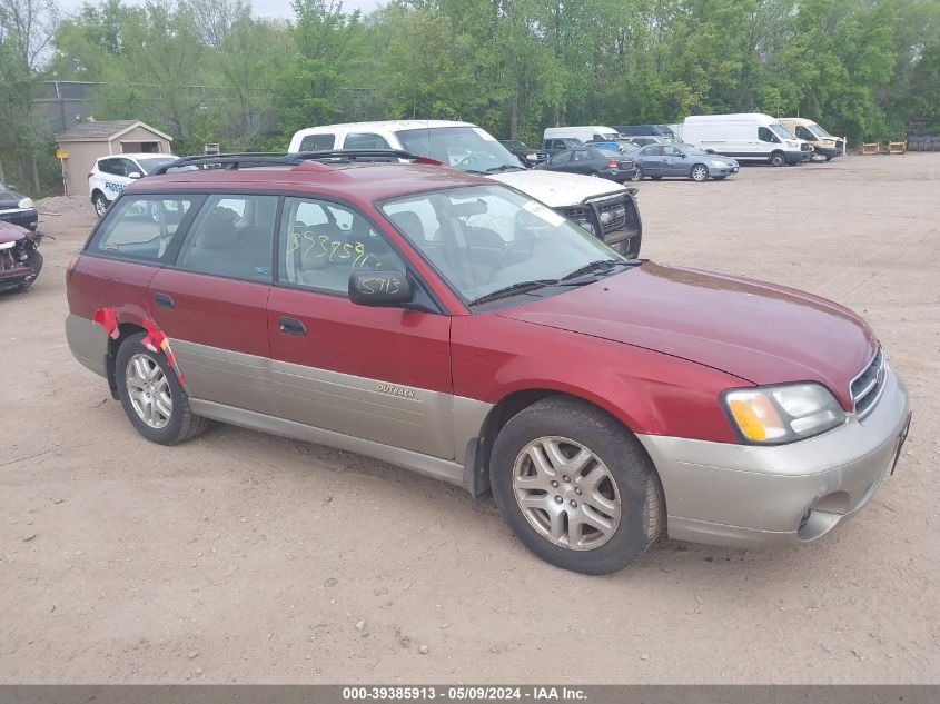 2002 Subaru Outback VIN: 4S3BH675827604749 Lot: 39385913