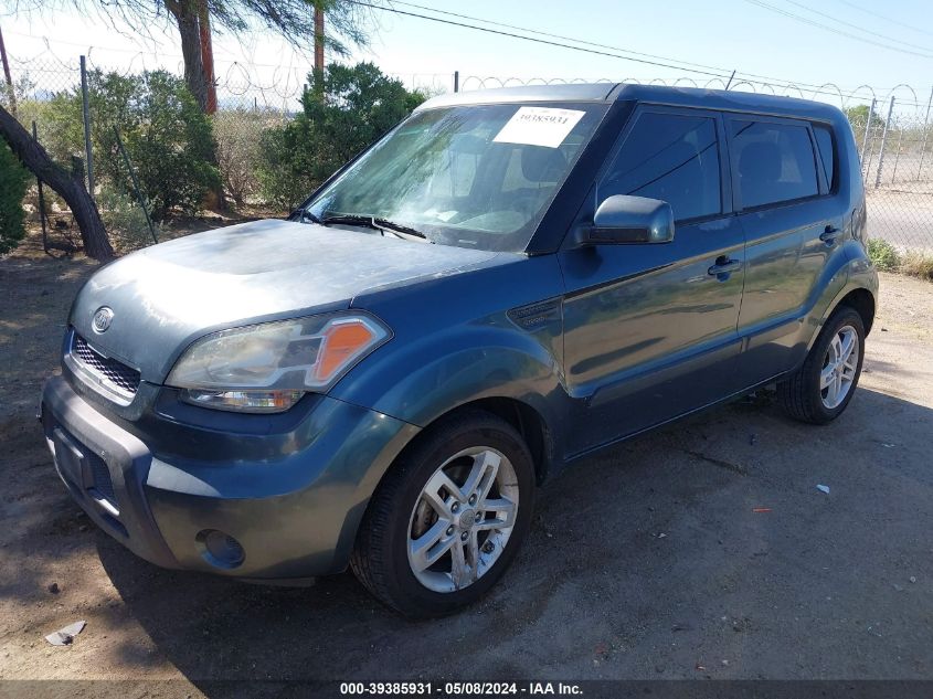 2011 Kia Soul + VIN: KNDJT2A24B7220579 Lot: 39385931