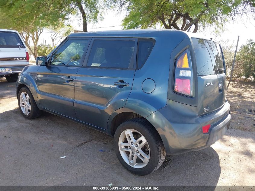 2011 Kia Soul + VIN: KNDJT2A24B7220579 Lot: 39385931