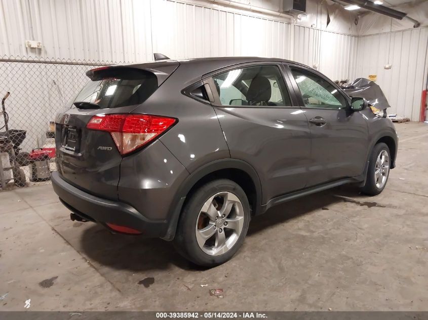 2017 Honda Hr-V Lx VIN: 3CZRU6H32HG702853 Lot: 39385942