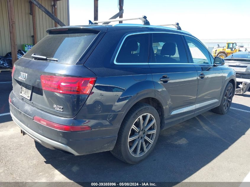 2017 Audi Q7 3.0T Premium VIN: WA1LAAF71HD033981 Lot: 39385996