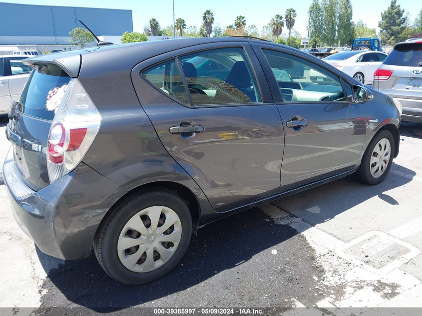 2012 Toyota Prius C Three VIN: JTDKDTB35C1001696 Lot: 39385997