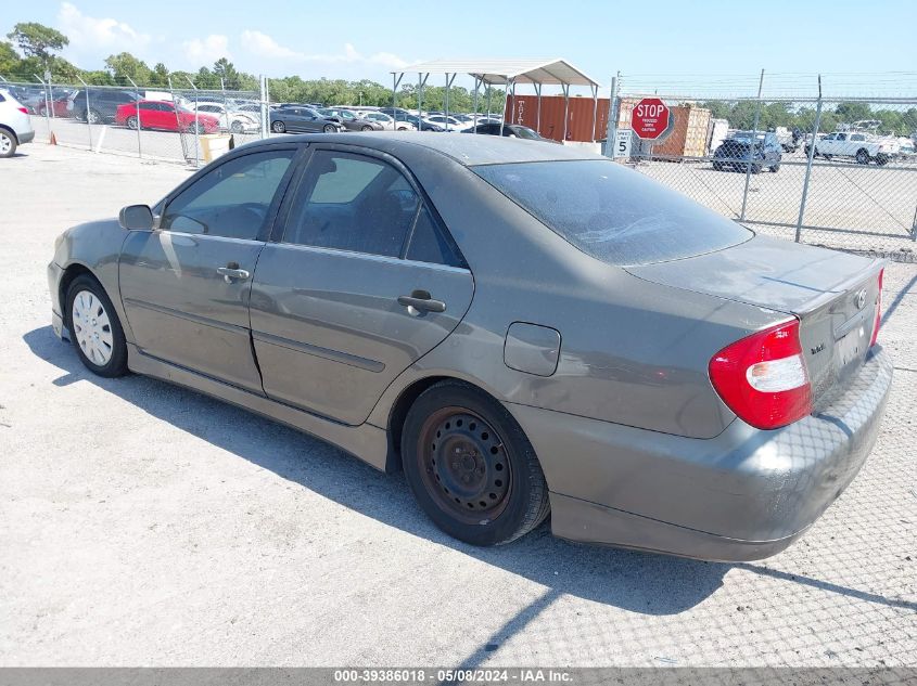 2003 Toyota Camry Se VIN: 4T1BE32K93U743081 Lot: 39386018