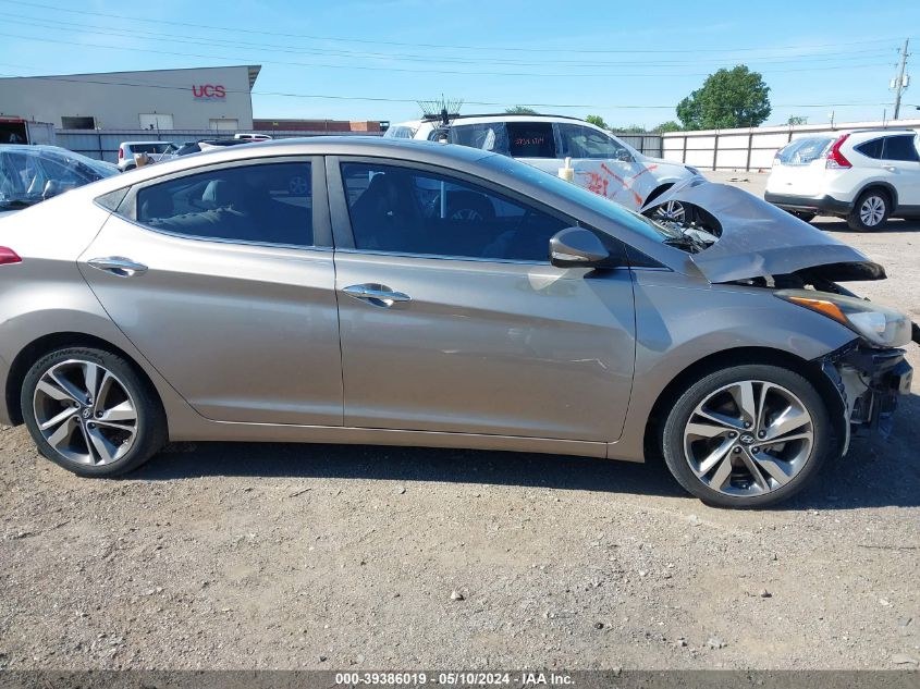 2014 Hyundai Elantra Limited VIN: 5NPDH4AEXEH497743 Lot: 39386019