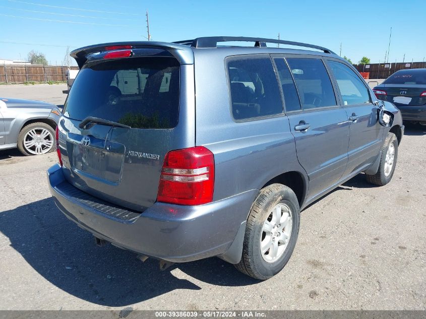 2003 Toyota Highlander V6 VIN: JTEHF21A930153884 Lot: 39386039