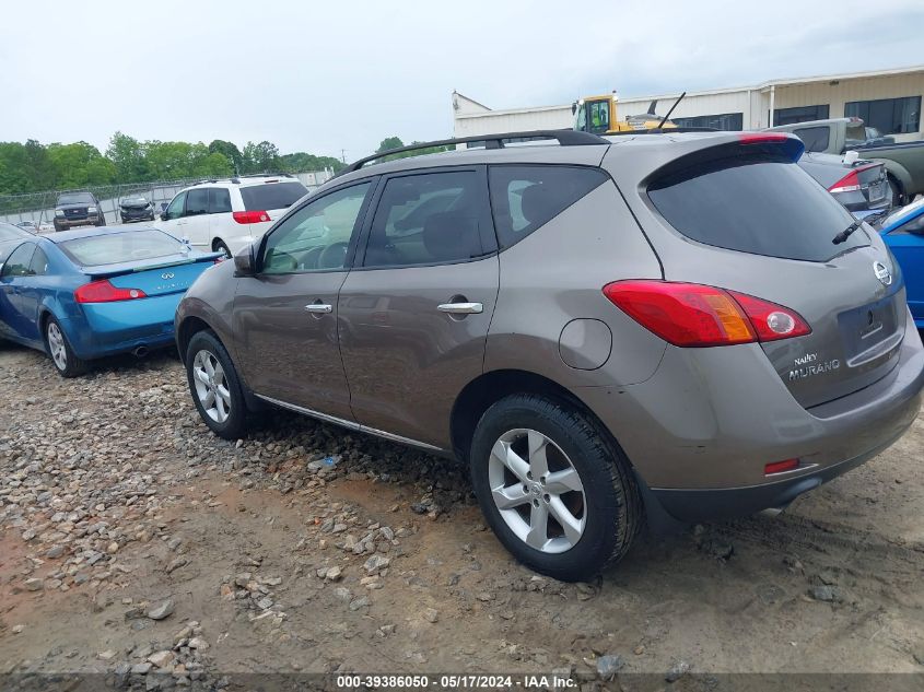 2009 Nissan Murano S VIN: JN8AZ18U39W023004 Lot: 39386050