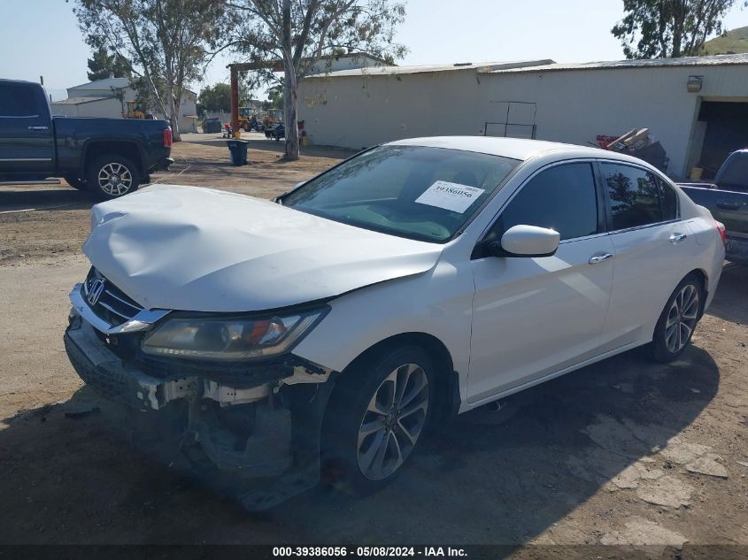 2014 Honda Accord Sport VIN: 1HGCR2F56EA190150 Lot: 39386056